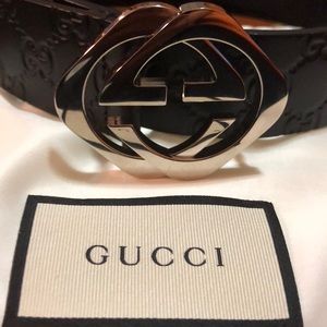 Black Gucci Belt